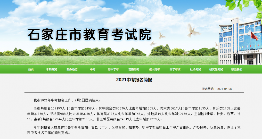 2021年河北中考人數(shù)確定啦！